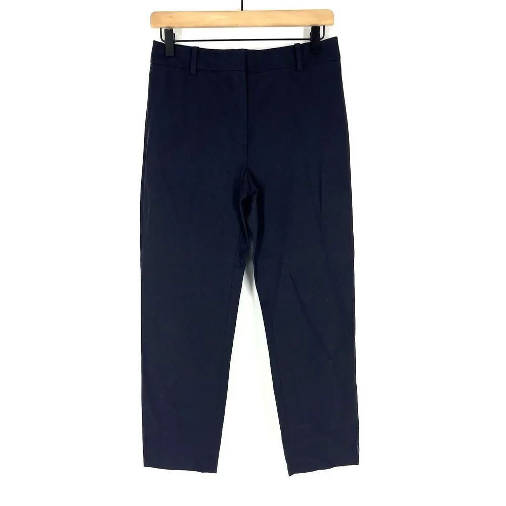 MaxMara Pants Size 6 Womens Navy Blue Dress Slacks Old Money Office Quiet Luxury